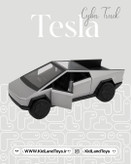 طراحی داخلی ماکت Tesla Cybertruck با جزئیات کابین – Interior of Tesla Cybertruck 1:24 Diecast Model – KidlandToys