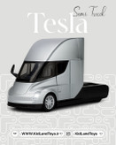 مای جانبی ماکت فلزی تسلا سمی تراک – Side View Tesla Semi Truck 1:24 Metal Model – فروشگاه کیدلندتویز