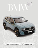 نمای جانبی ماکت BMW XM فلزی در مقیاس 1:24 با رنگ متالیک طوسی – محصول فروشگاه کیدلندتویز | KidlandToys